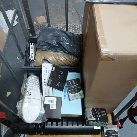APPROXIMATELY 20 ASSORTED ITEMS TO INCLUDE SEALED RUBY BY JENNINE CD, UNBRANDED FIRE SAND (12.5KG), DUNLOP SLIP ON SHOES, ETC