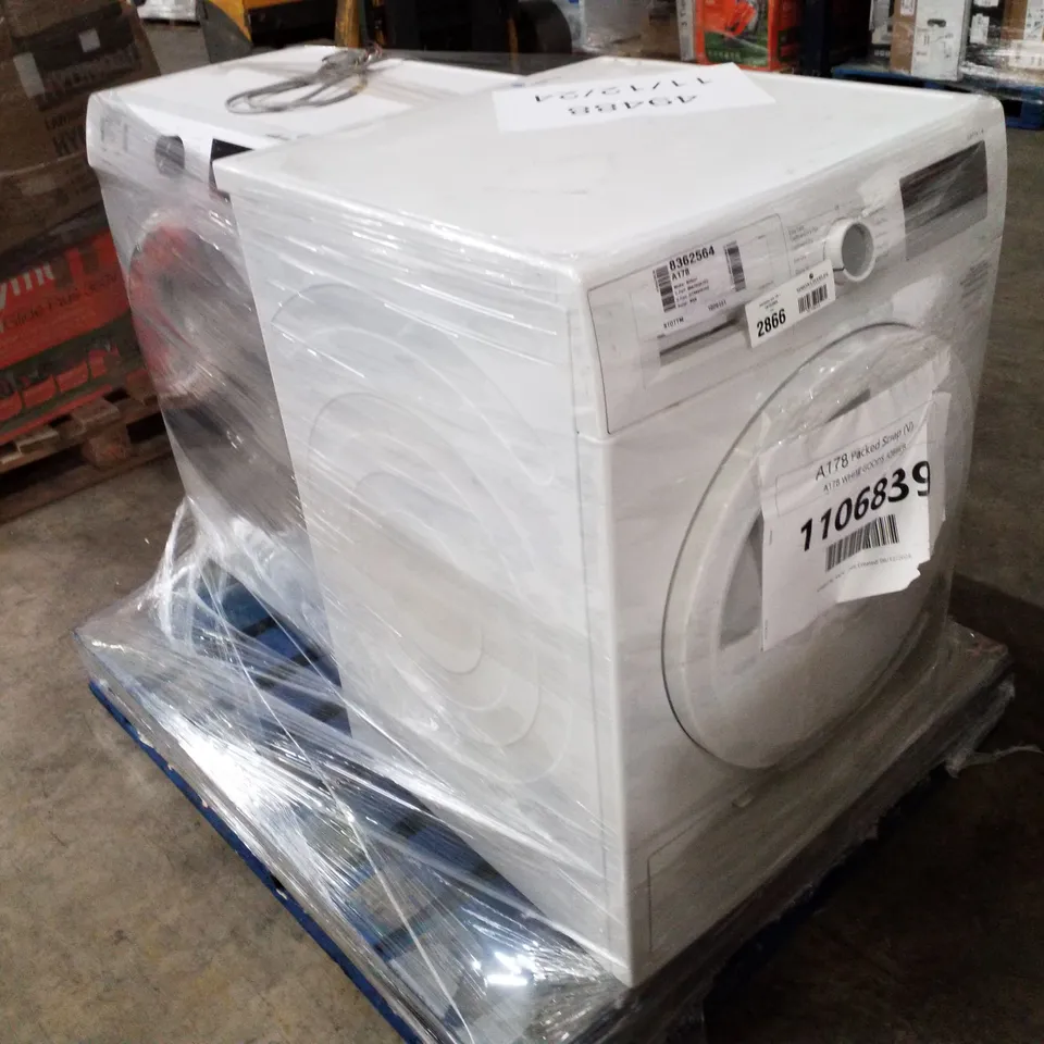 BOSCH WTN83201GB SERIE 4 TUMBLE DRYER AND HISENSE FREESTANDING 6KG WASHING MACHINE WHITE