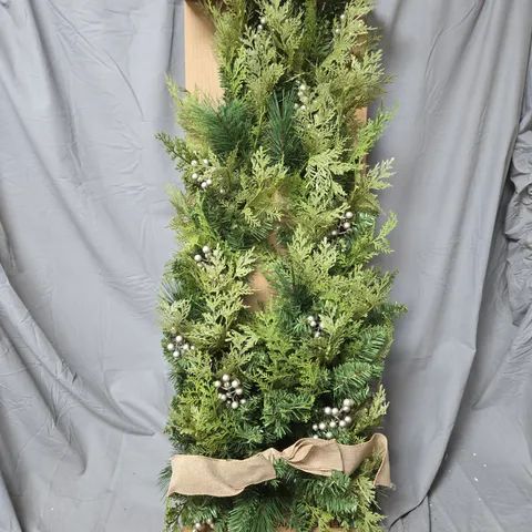 HESSIAN BOW AND CEDAR SWAG 180CM 