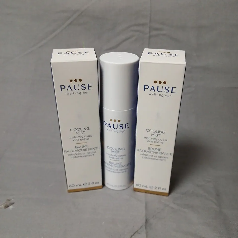 2 BOXED PAUSE COOLING MIST – WELL-AGING FACIAL SKIN CARE, 60 ML