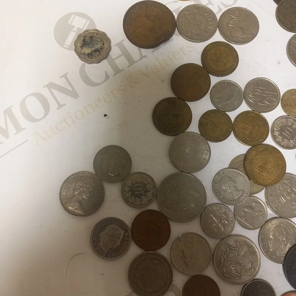 LARGE COLLECTION OF RANDOM VINTAGE WORLD COINS