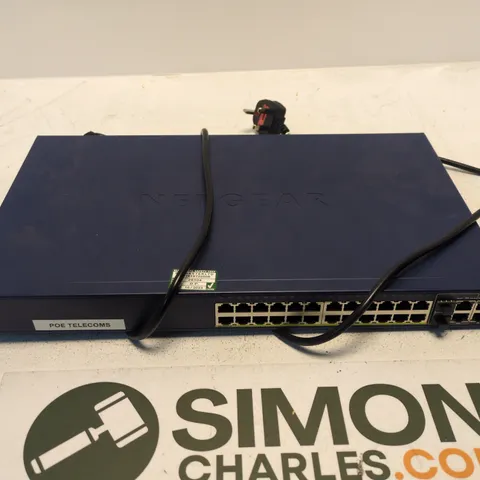 NETGEAR POE SWITCH, 24-PORT, 1U RACK-MOUNT – BLUE