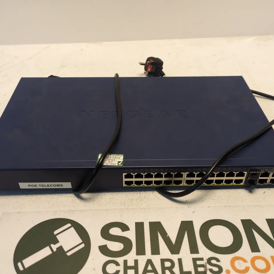 NETGEAR POE SWITCH, 24-PORT, 1U RACK-MOUNT – BLUE