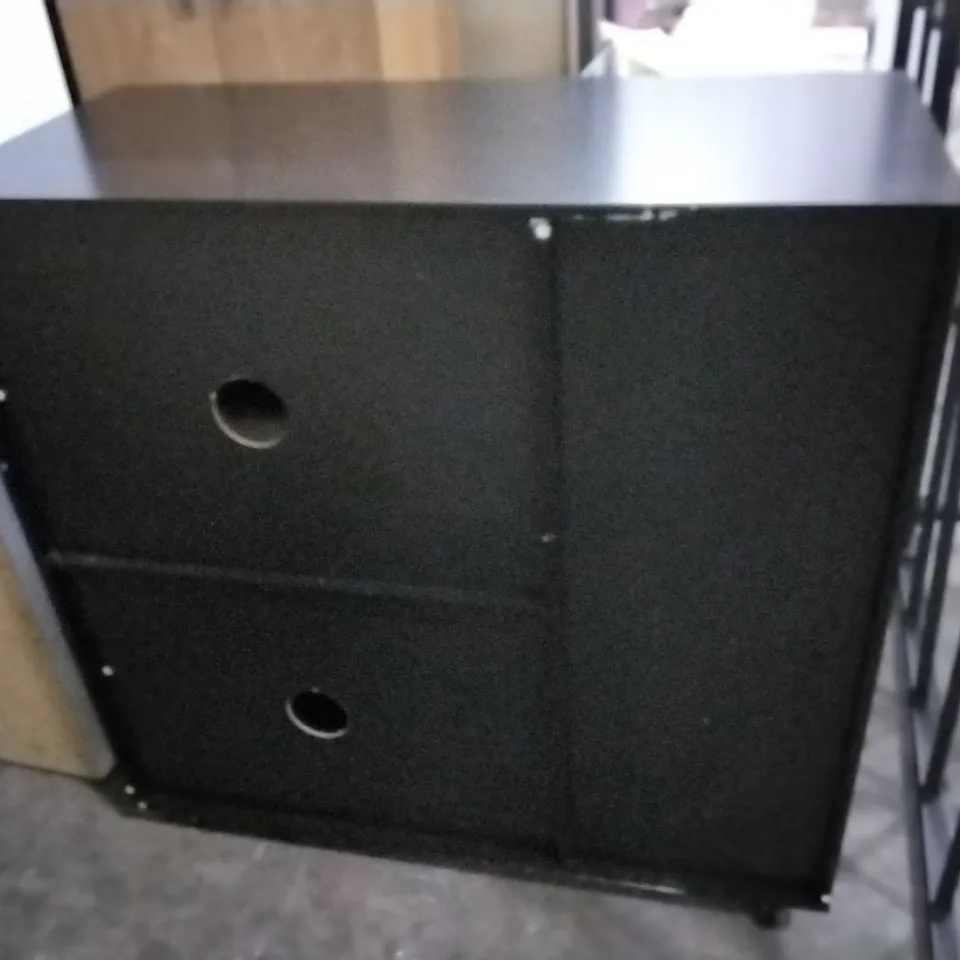 KITCHEN CABINET TROLLEY - BLACK