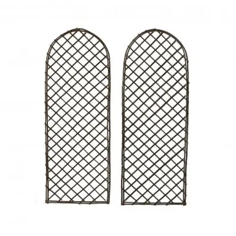 BOXED OYPLA SET OF 2 WILLOW TRELLIS FENCING PANEL SCREEN CLIMBING TRELLISES