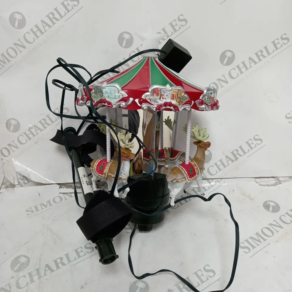 MR. CHRISTMAS ANIMATED CAROUSEL TREE TOPPER