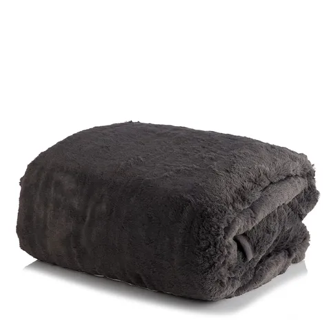 COZEE HOME FAMILY SIZED FAUX FUR & VELVETSOFT HEATEDTHROW W/ 9 HEAT SETTINGS.