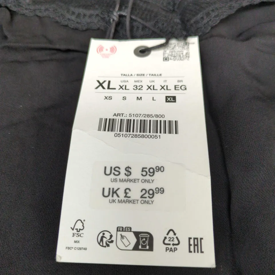 ZARA WOMEN’S BLACK LACE-TRIM NIGHTDRESS, SIZE XL