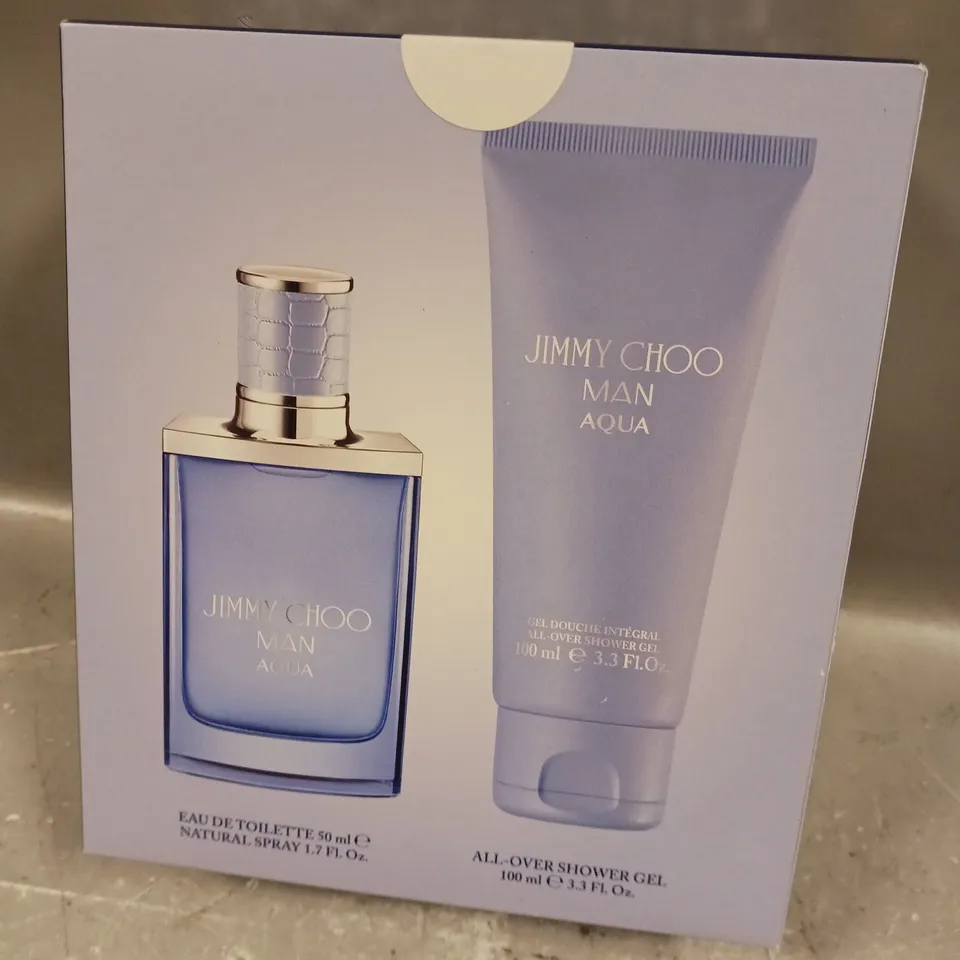 SEALED JIMMY CHOO MAN AQUA 50ML GIFT SET