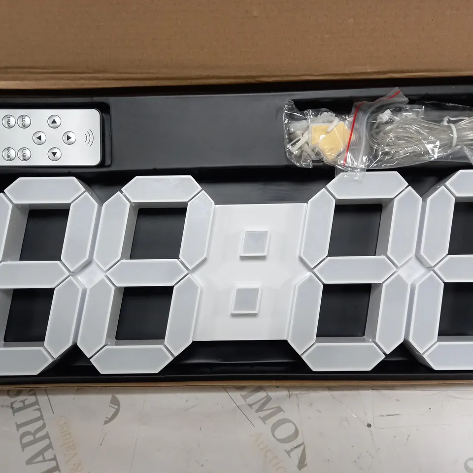 BOXED 3D LED WALL CLOCK 