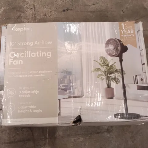 BOXED OSCILLATING 10" FAN 