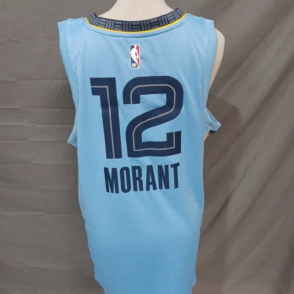 MEMPHIS GRIZZLIES NBA BASKETBALL JERSEY WITH MORANT 12 ON THE BACK - SIZE M