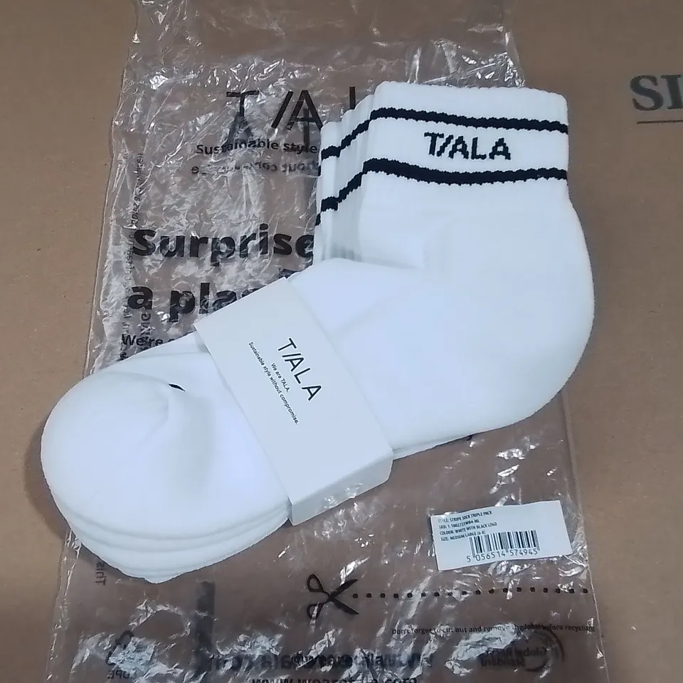 TALA STRIPE SOCK TRIPLE PACK -6/8