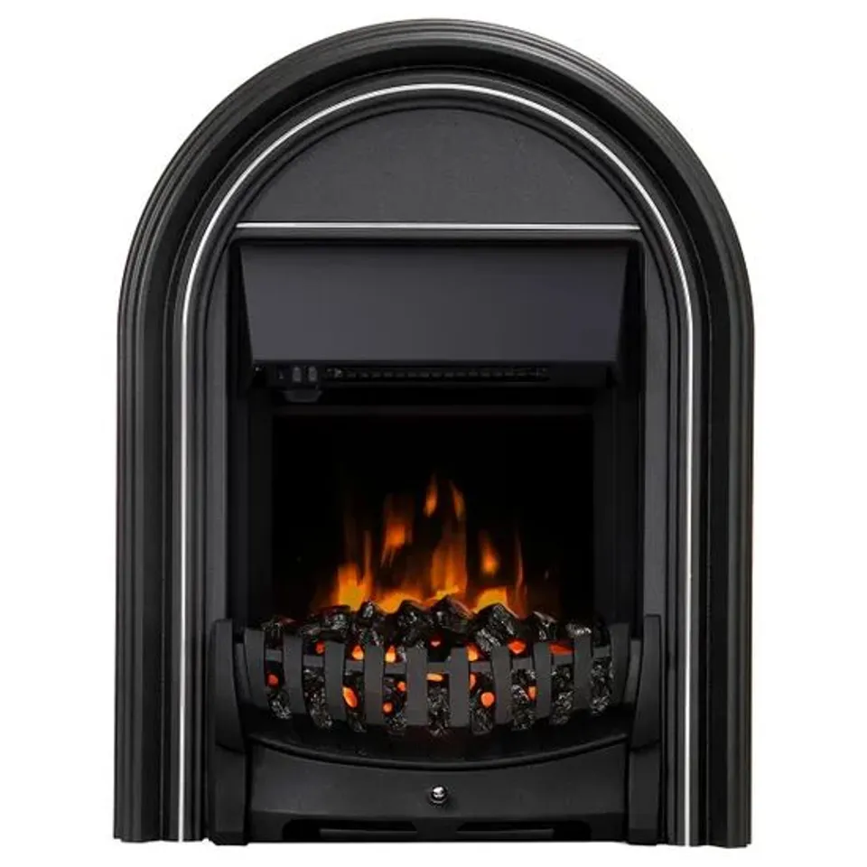 BOXED BE MODERN 2KW ABBEY 16" ARCHED INSET ELECTRIC FIRE - BLACK