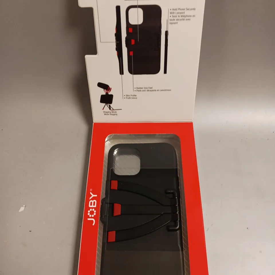 4 X BOXED JOBY STANDPOINT VLOGGING PHONE CASES WITH BUILT IN TRIPOD FOR IPHONE 12 PRO MAX 