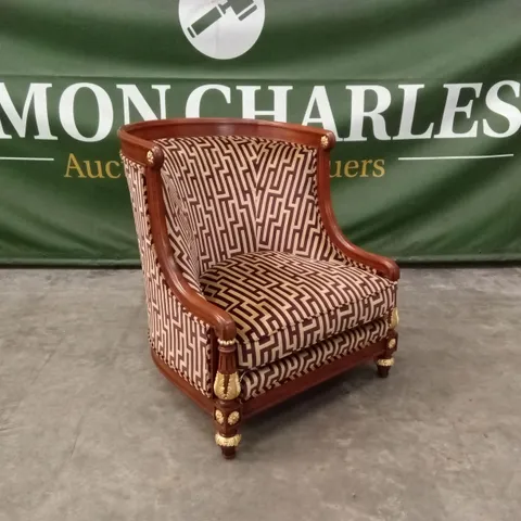 QUALITY HIGH-END DESIGNER HIGH-BACK LUXURY ACCENT CHAIR