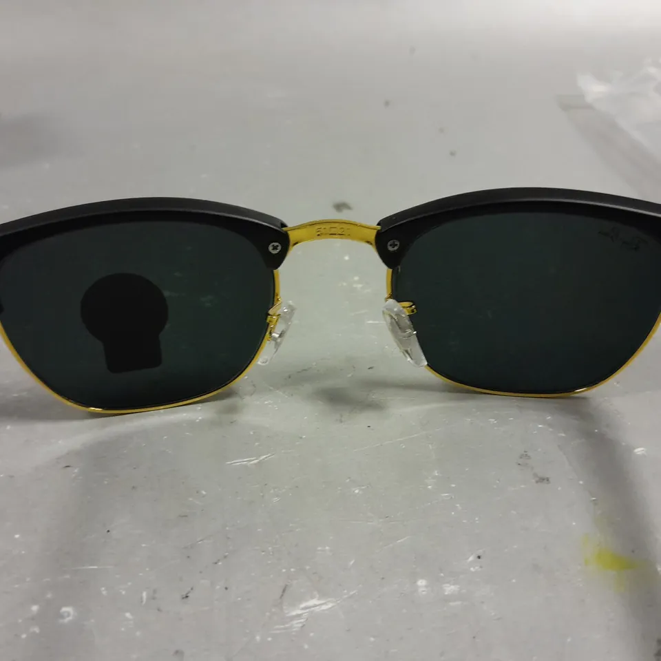 RAY BAN GLASSES WITH G-15 LENSES AND BLACK FRAMES