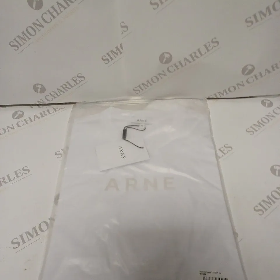 MERCERISED T-SHIRT IN WHITE SIZE S 