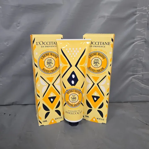 2 L'OCCITANE LIMITED EDITION VANILLA BOUQUET HAND CREAM (150ML)