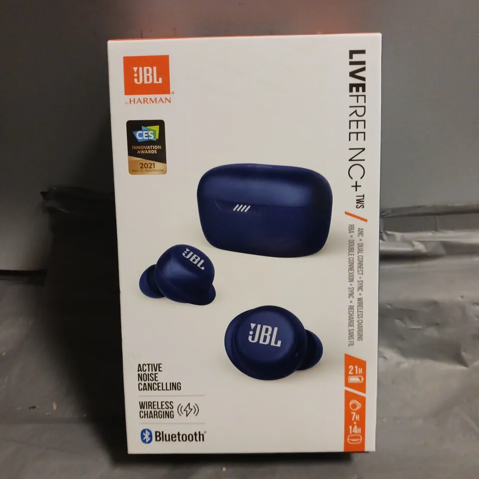 BOXED JBL LIVE FREE NC+ IN BLUE