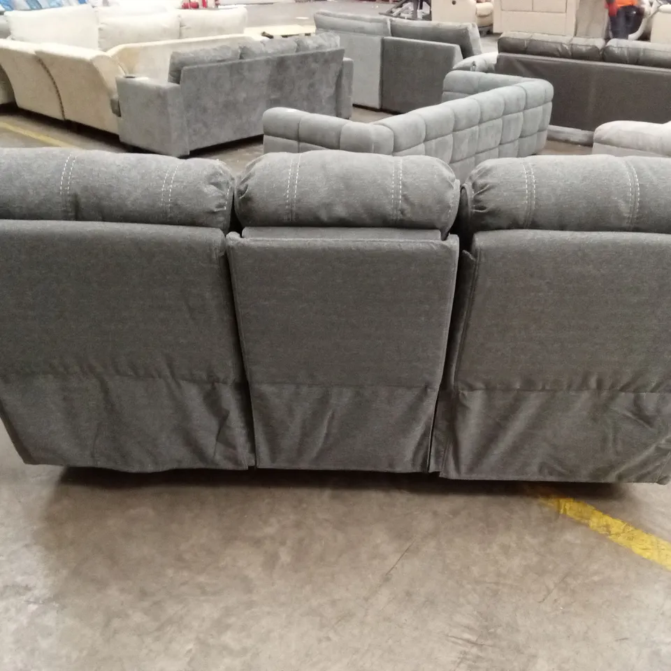 ALTOVESE 3 SEATER POLYESTER BLEND RECLINER SOFA