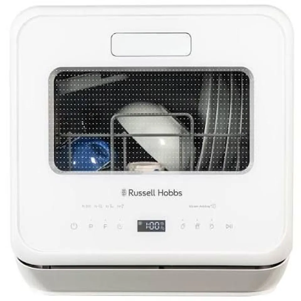 BOXED RUSSELL HOBBS RH2TTDW0D1W TABLE TOP DISHWASHER - WHITE