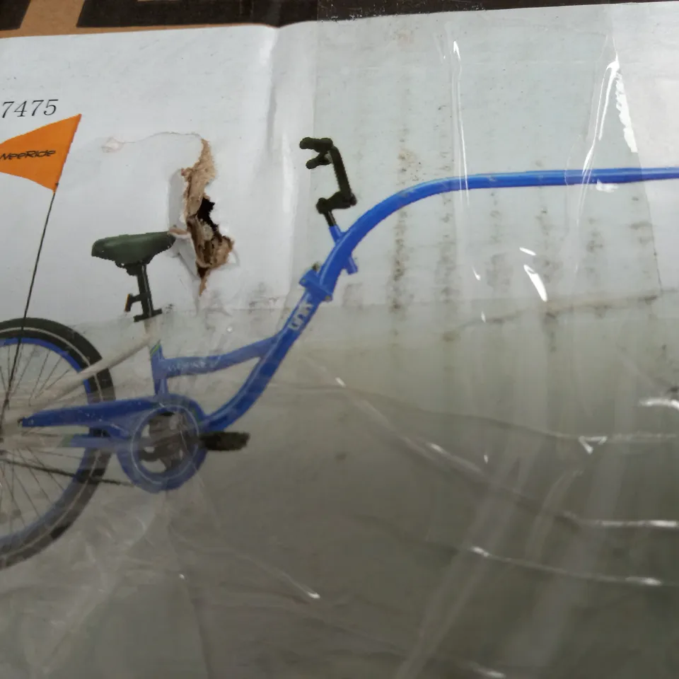 BOXED WEERIDE LINK BIKE TRAILER IN BLUE - COLLECTION ONLY