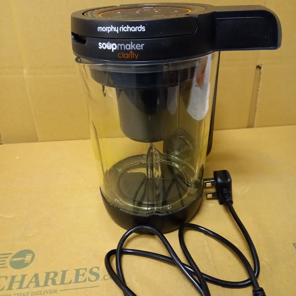 MORPHY RICHARDS CLARITY SOUP MAKER