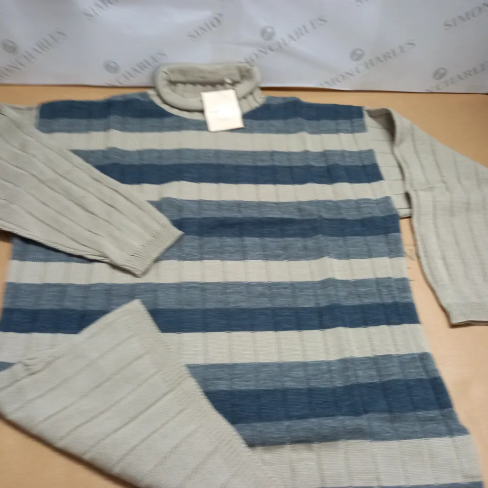 LOT OF APPROXIMATELY 25 LA MEILLE ROLL NECK STRIPED JUMPERS - SIZE UNSPECIFED