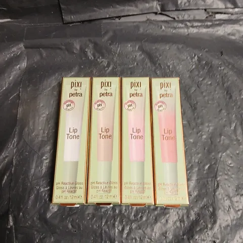 PIXI BY PETRA LIP TONE PH REACTIVE LIP GLOSS X4 IN ASSORTED SHADES