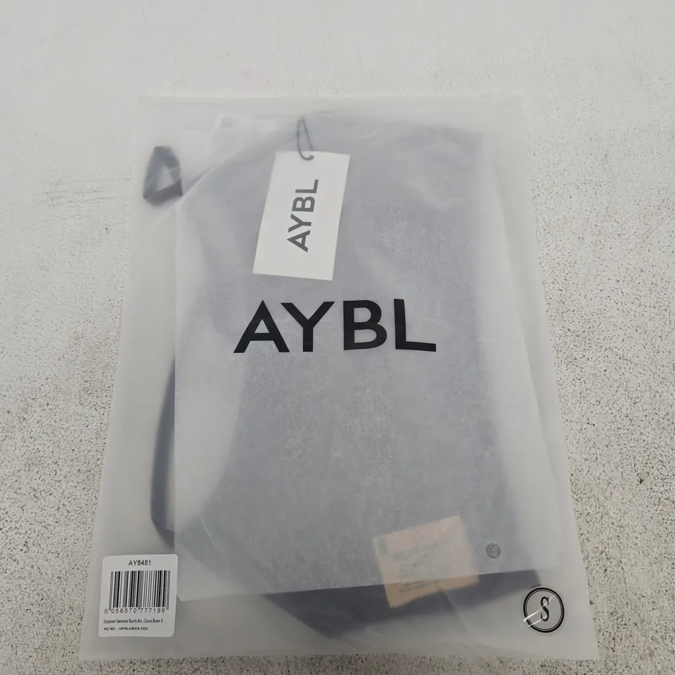 BAGGED AYBL EMPOWER SEAMLESS SPORTS BRA – COCOA BROWN, UK S