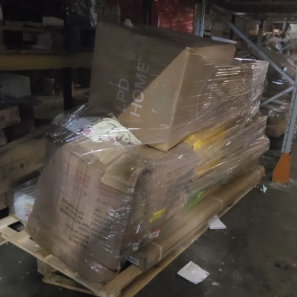 PALLET CONTAINING A LARGE QUANTITY OF ASSORTED FURNITURE PARTS ECT