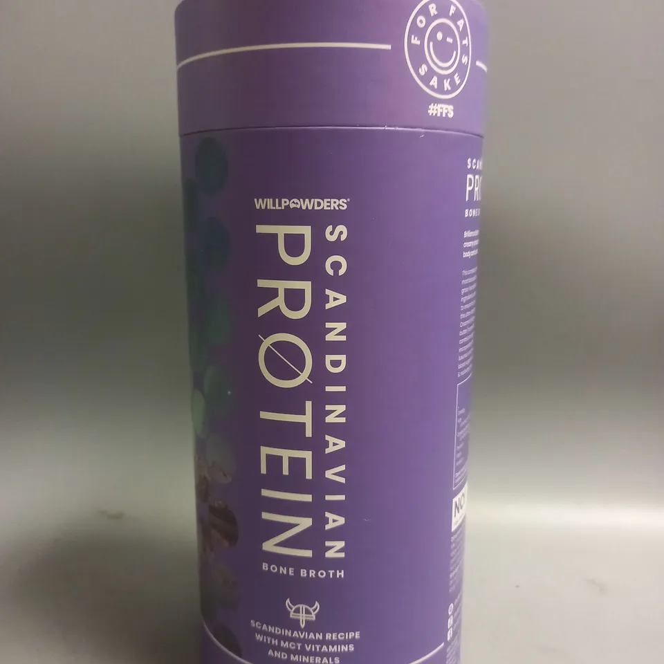 WILLPOWDERS SCANDINAVIAN BONE BROTH PROTEIN IN MILK CHOCOLATE WITH CELTIC SEA SALT FLAVOUR 500G