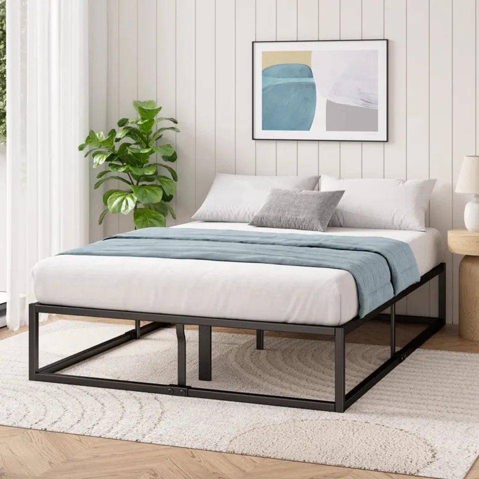 BOXED DEKKER MINIMAL METAL BED FRAME - SIZE UNSPECIFIED (1 BOX)