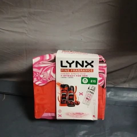 LYNX FINE FRAGRANCE CHERRY SPRITZ DUO GIFT SET