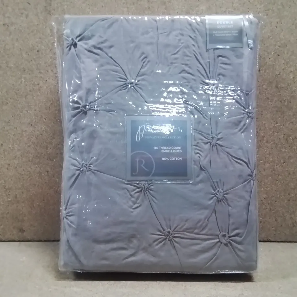 BRAND NEW ROSENTHALS DOUBLE DUVET COVER SET- SLATE 