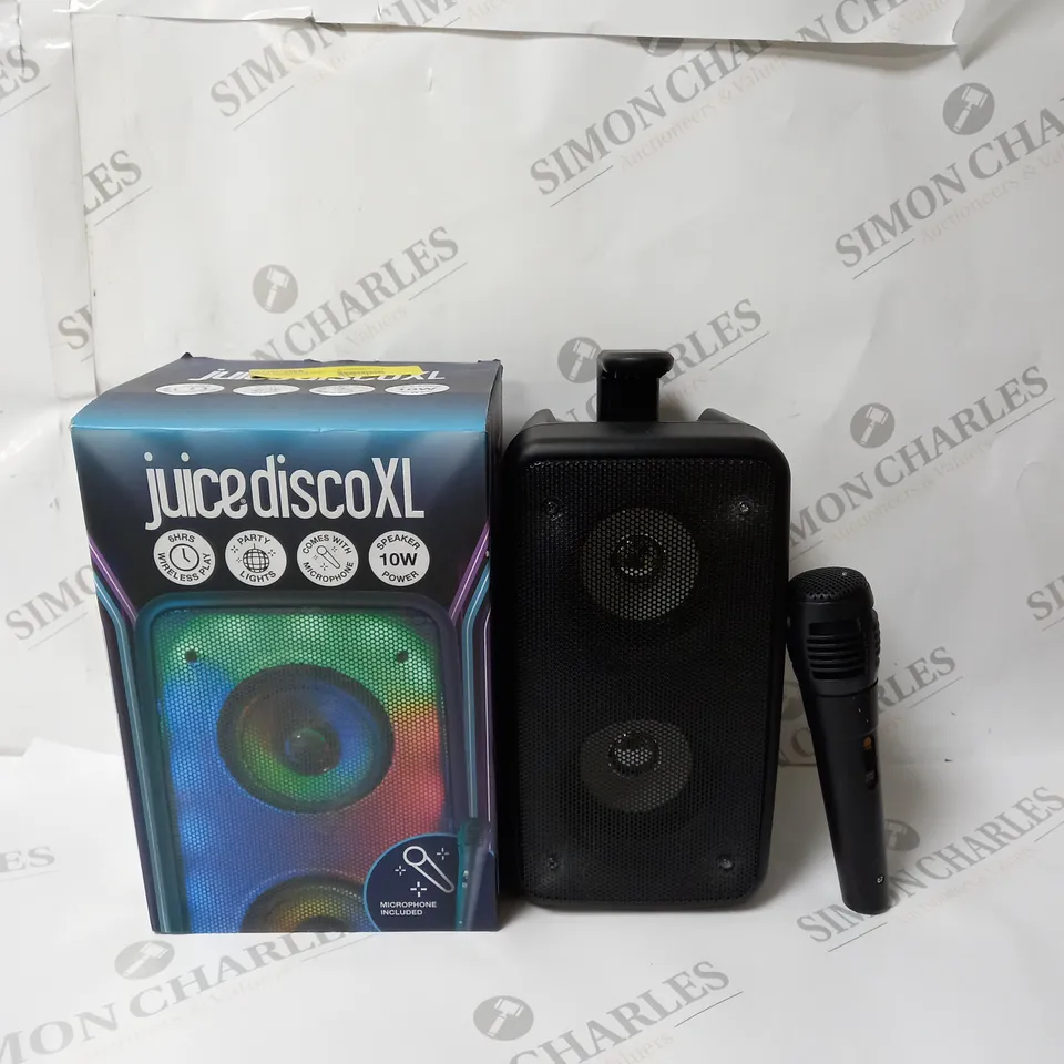BOXED JUICE DISCO XL WIRELESS SPEAKER WITH MICROPHONE
