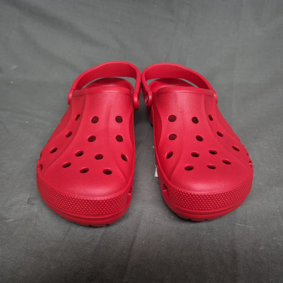 PAIR OF CROC CLASSIC CLOGS IN RED - UK SIZE 8