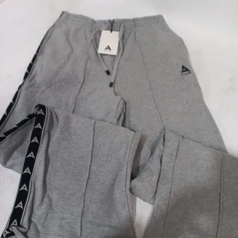 A-GAME WOMENS TAPED STRAIGHT LEG SWEAT PANTS IN GREY - M