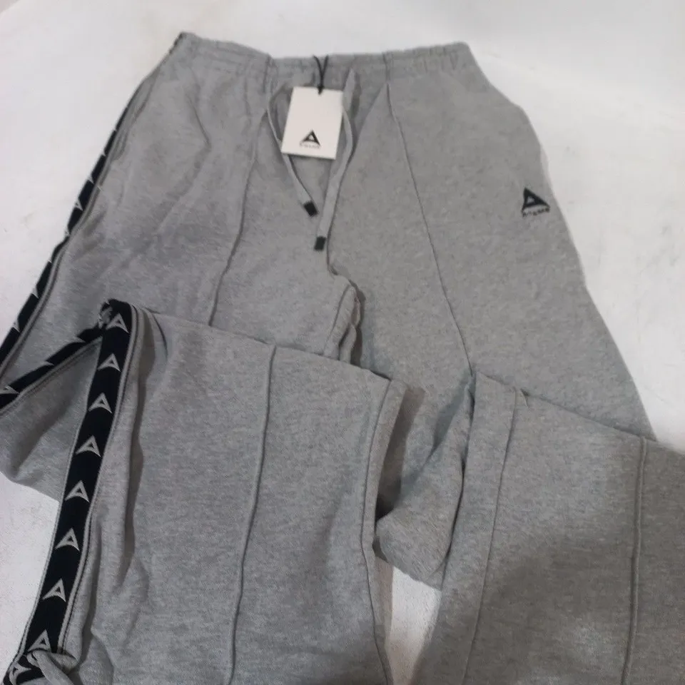 A-GAME WOMENS TAPED STRAIGHT LEG SWEAT PANTS IN GREY - M