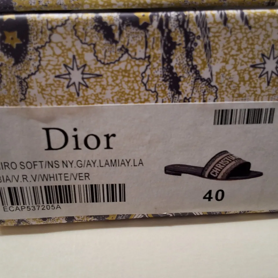 Dior Christian Dior Paris Slide Sandals – Black, UK 6 (EU 40)