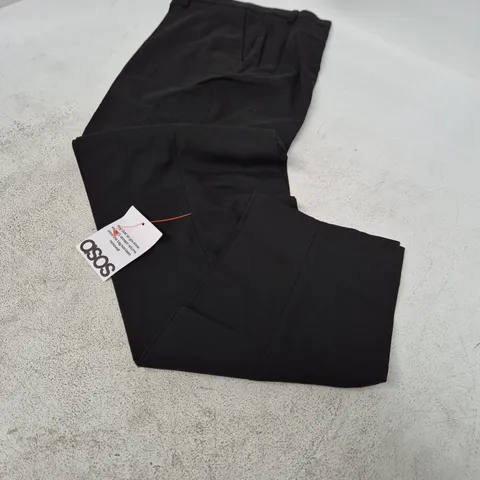 ASOS DESIGN MEN'S TROUSERS – BLACK, 40W X 32L (UK 40)