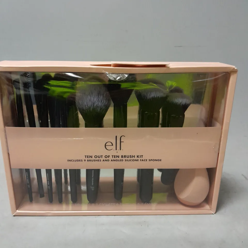 ELF TEN OUT OF TEN BRUSH KIT AND ANGLED FACE SPONGE