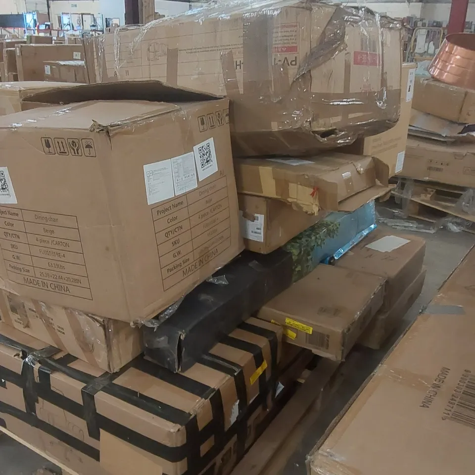 PALLET CONTAINING A LARGE QUANTITY OF ASSORTED FURNITURE PARTS