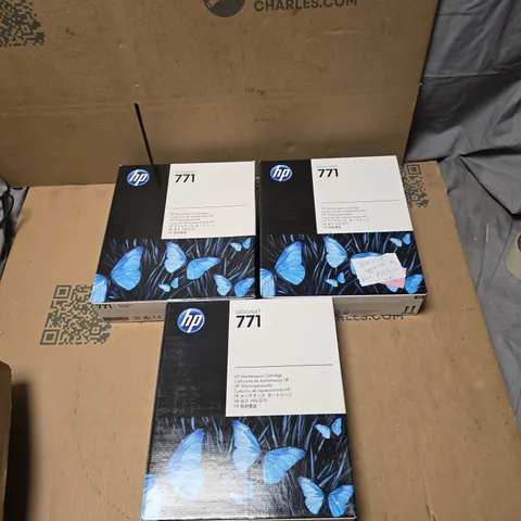HP DESIGNJET 771 MAINTENANCE CARTRIDGES – PACK OF 3 (BOXED)