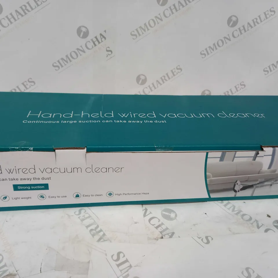 BOXED HAND-HELD WIRED VACUUM CLEANER STRONG SUCTION 