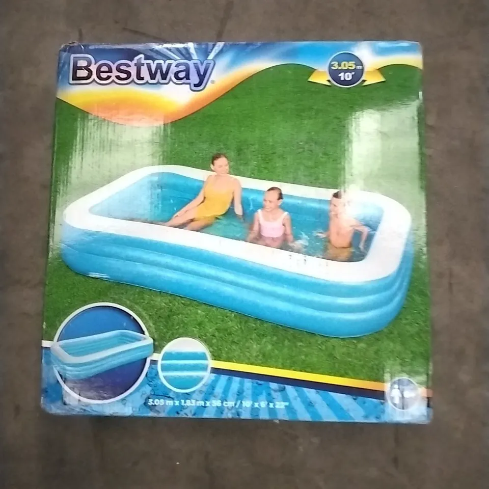 BOXED BESTWAY 3M KIDS RECTANGLE SWIMMING POOL 