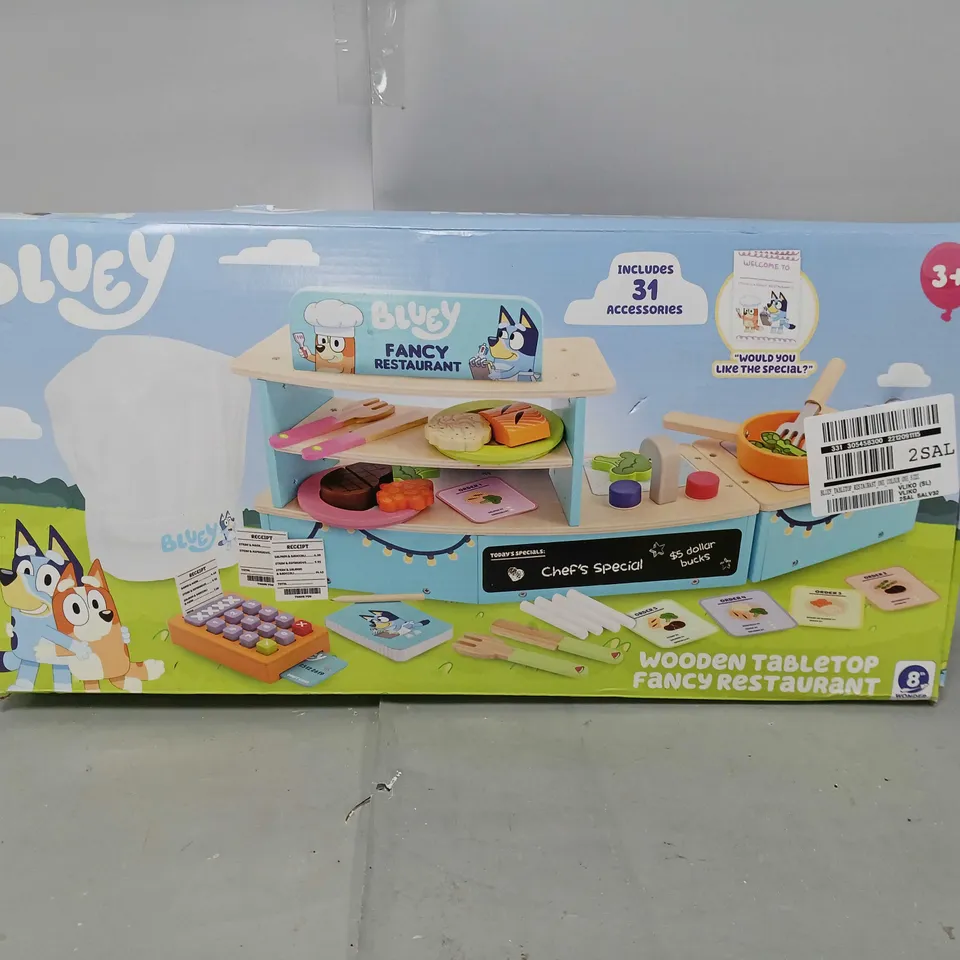 BLUEY TABLETOP RESTURANT  RRP £39.99