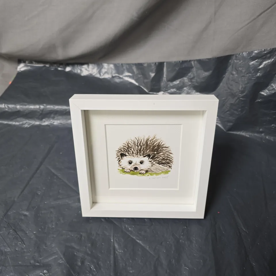 A LARION ORIGINAL HEDGEHOG ILLUSTRATION – FRAMED