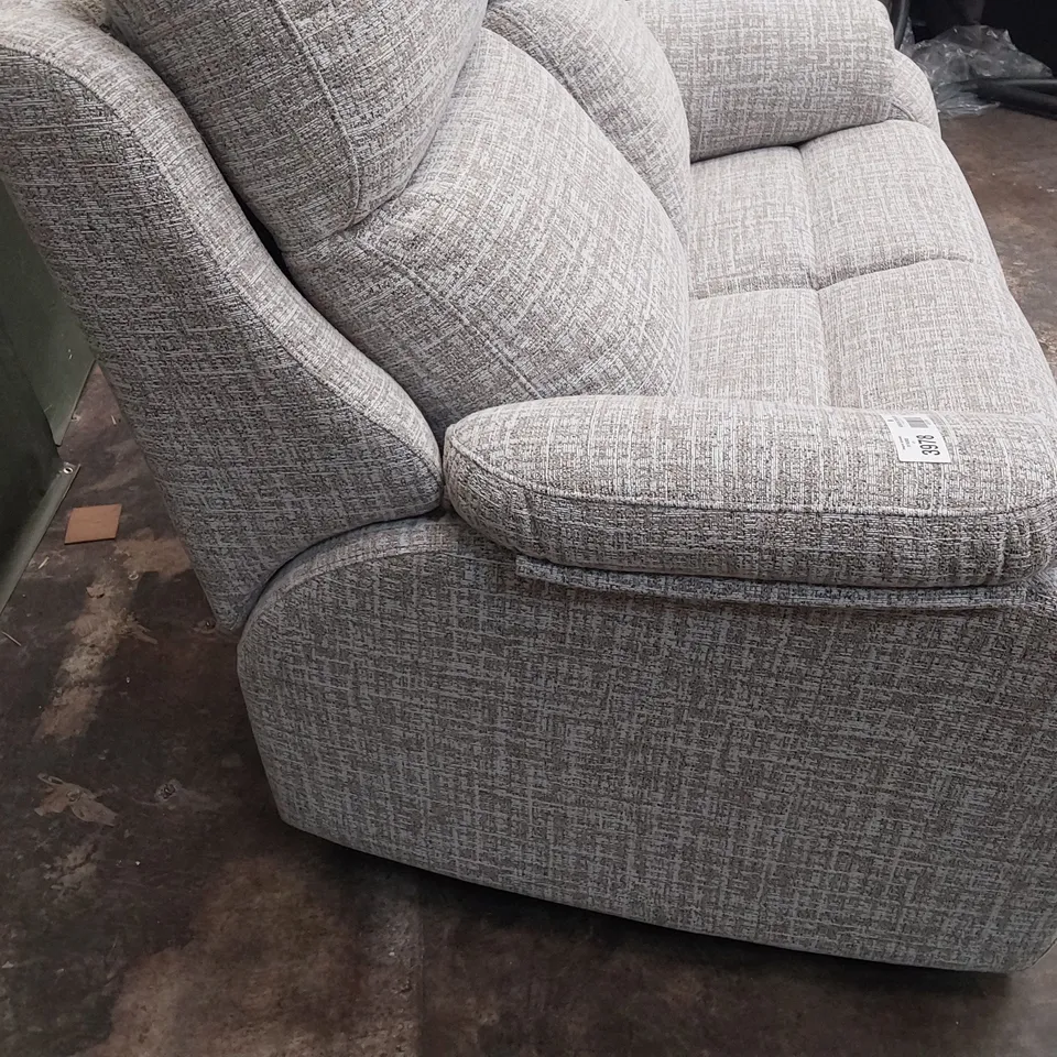 QUALITY BRITISH DESIGNER G PLAN KINGSBURY TWO SEATER SOFA SHORE OATMEAL FABRIC 